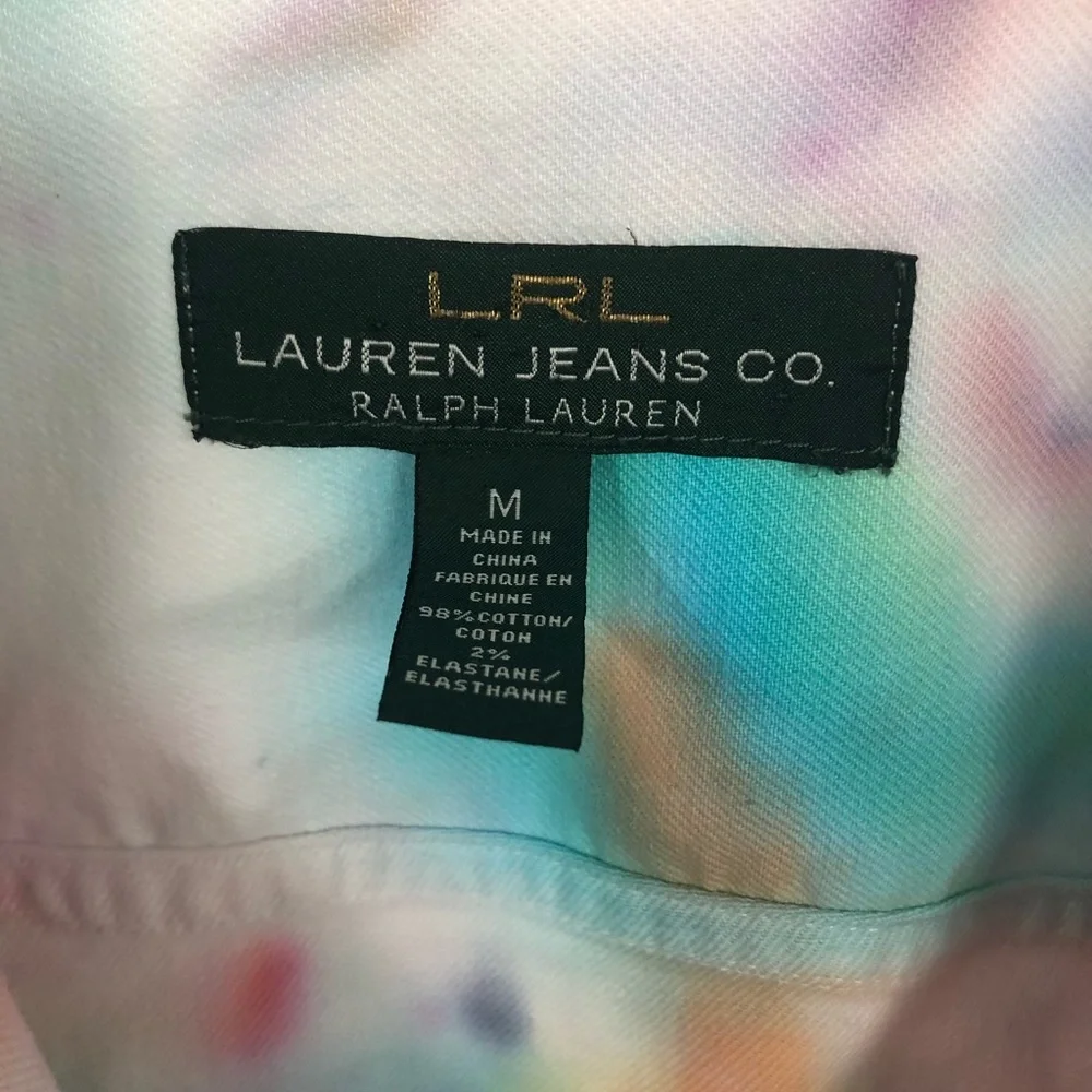 RALPH LAUREN TIE DYED JACKET M - Picture 2 of 4